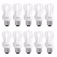 لامپ کم مصرف 11 وات دلتا مدل لوتوس پایه E27 - بسته 10 عددی