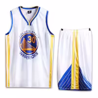 پیراهن شورت بسکتبالی گلدن استیت واریرز سفید استفان کری شماره 30