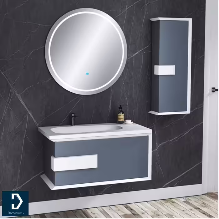روشویی کابینتی لوکس کابین کد 607A مشکی
