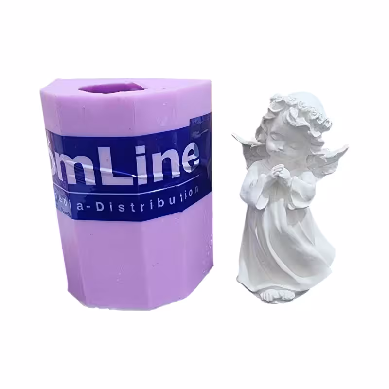 قالب سیلیکونی بچه فرشته ارتفاع 12 قطر 5 سانت