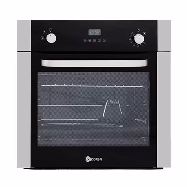 فر برقی گازی درسا مدل ستاره استیل و شیشه مشکی