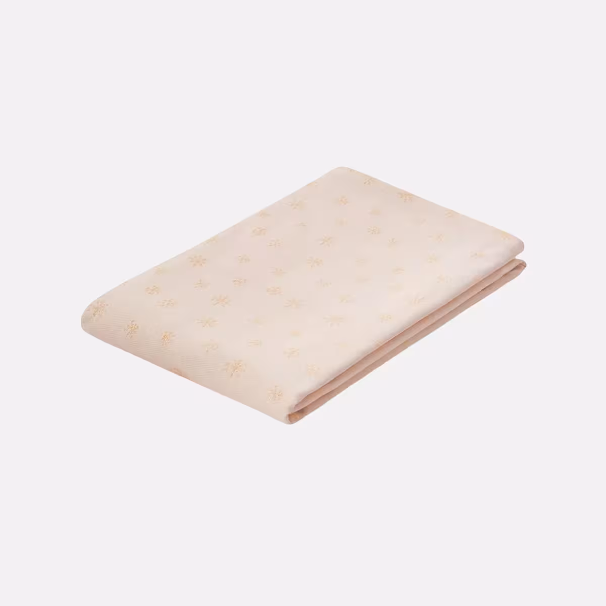 رومیزی کرم با دانه های برف طلایی چیبو