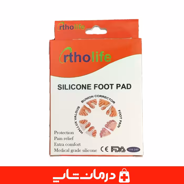 لا انگشتی ساپورت دار سیلیکونی اورتو لایف فاصله دهنده انگشت پا
