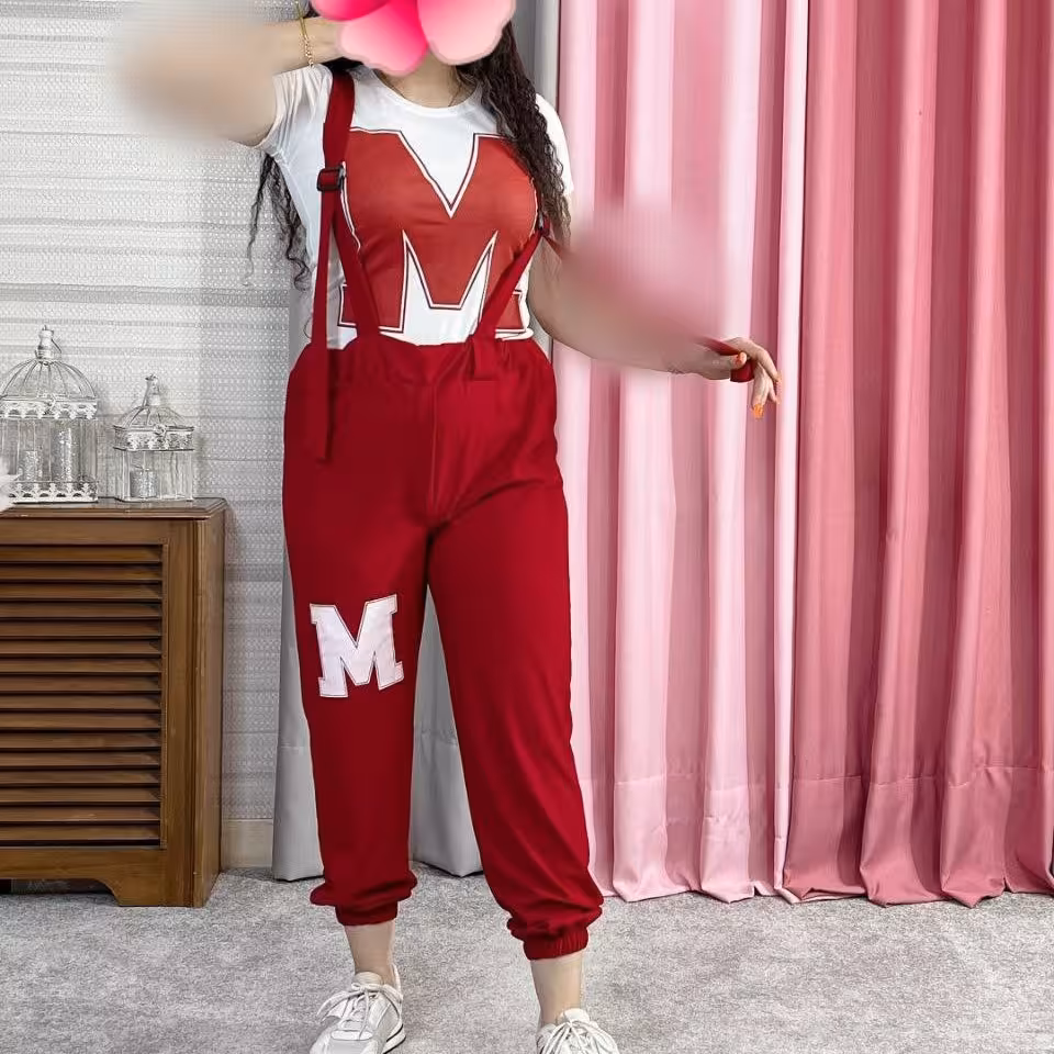 ست تیشرت و بیلر زنانه