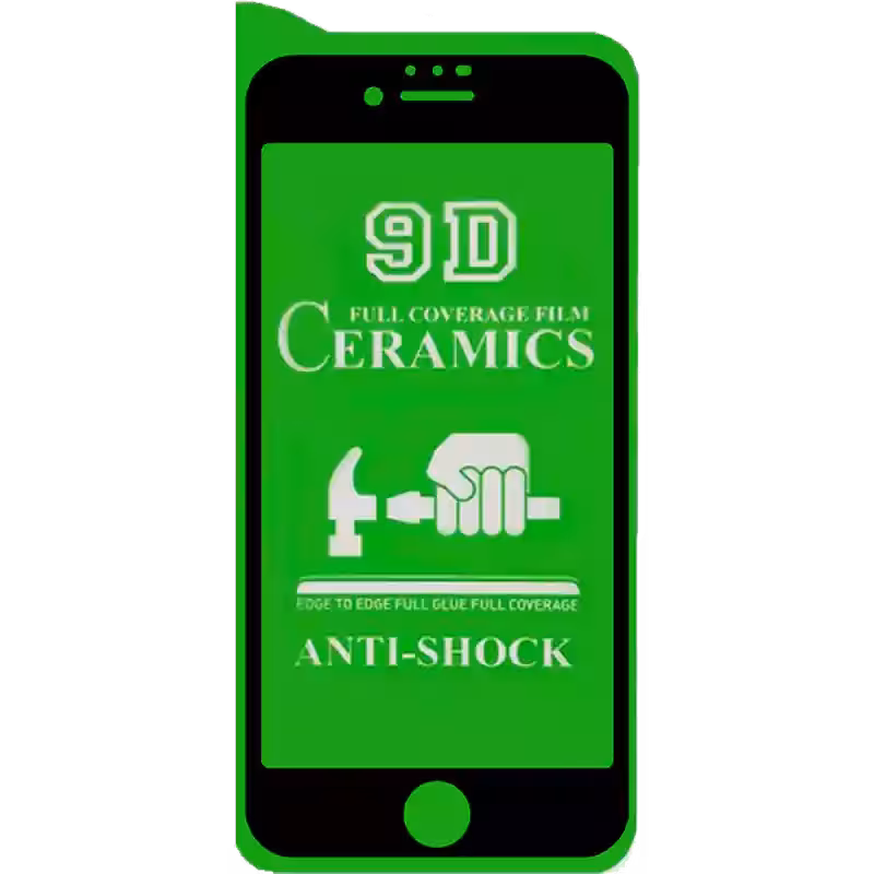 محافظ صفحه نمایش مدل سرامیک شفاف مناسب برای گوشی موبایل اپل iPhone 6 Plus / 6s Plus رنگ مشکی