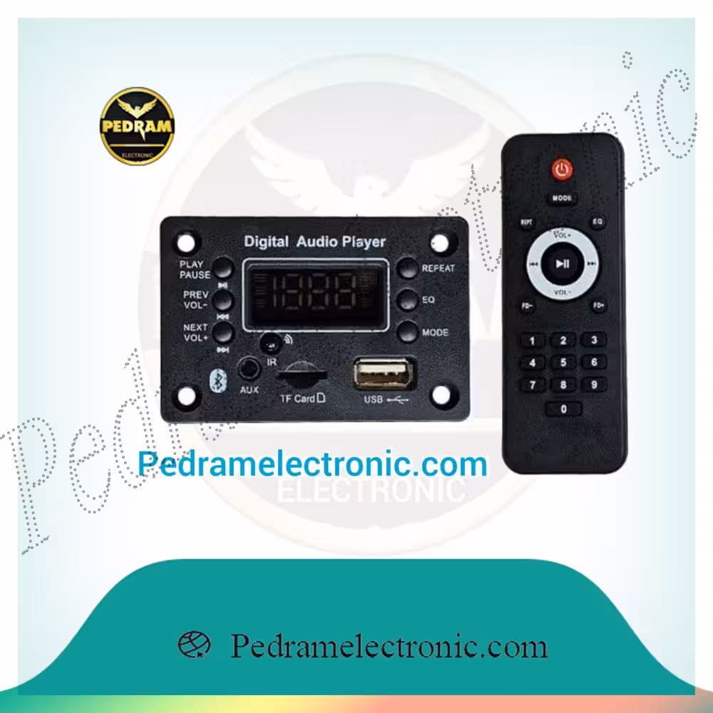 برد USB MP3 G016BN برای پخش موسیقی از طریق USB و کارت TF، مناسب برای سیستمهای صوتی خانگی و خودرو