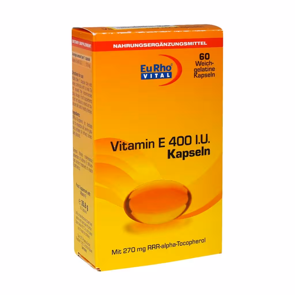 قیمت و خرید کپسول ویتامین E 400 واحد یوروویتال با منشا گیاهی 60 عدد - داروخانه انلاین مثبت سبز