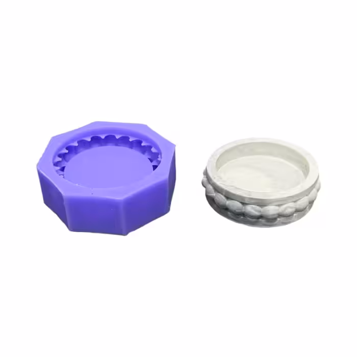 قالب سیلیکونی کاسه ردیف توپی قطر 8 ارتفاع 2.5 سانت