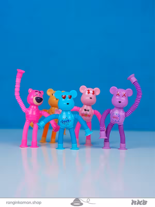 حیوانات فنری چسبون چراغدار کد Spring animals with lights 9041A