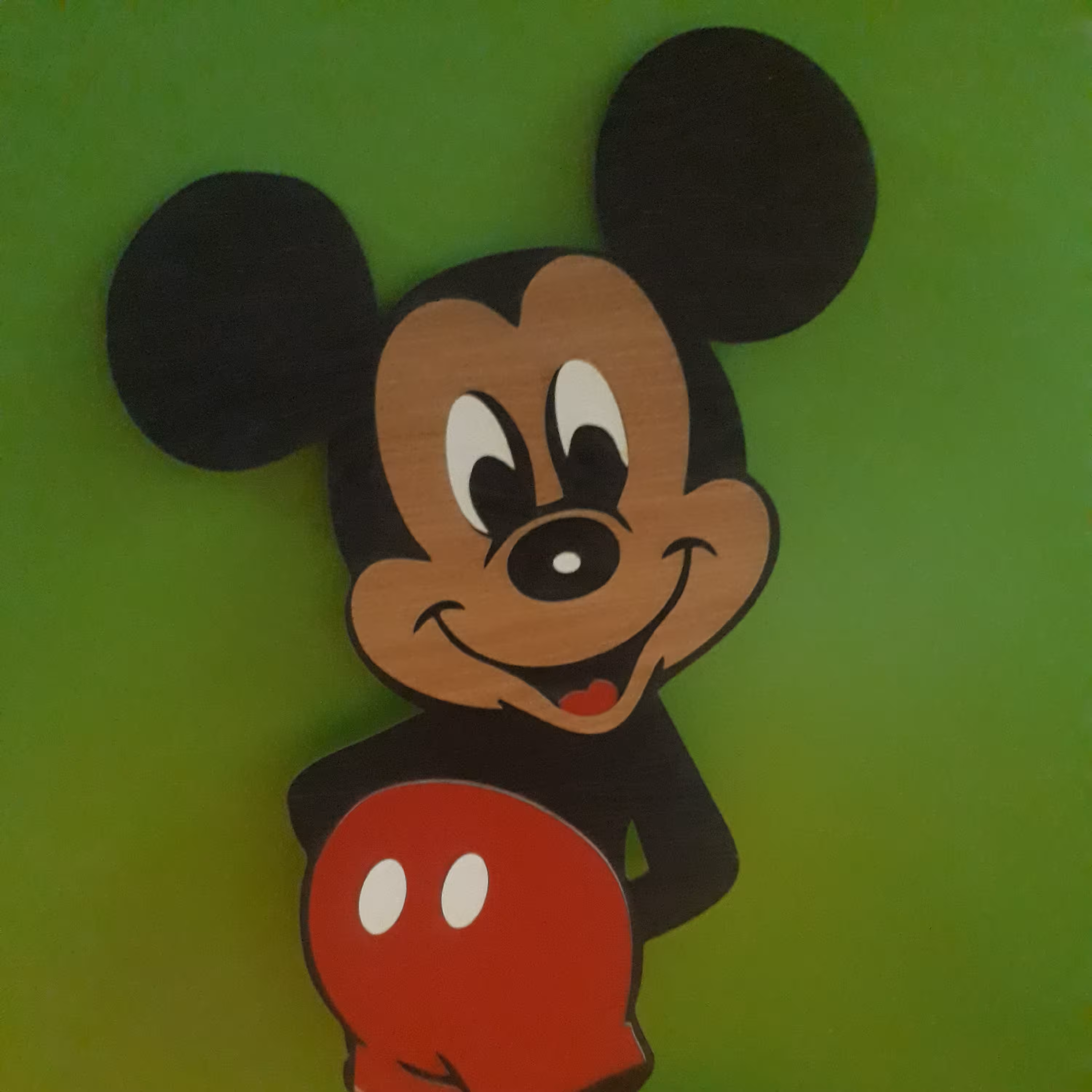 استیکر چوبی   میکی موس