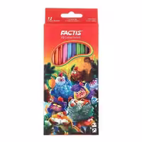 مداد 12 رنگ مقوایی فکتیس(Factis) طرح خانم حنا