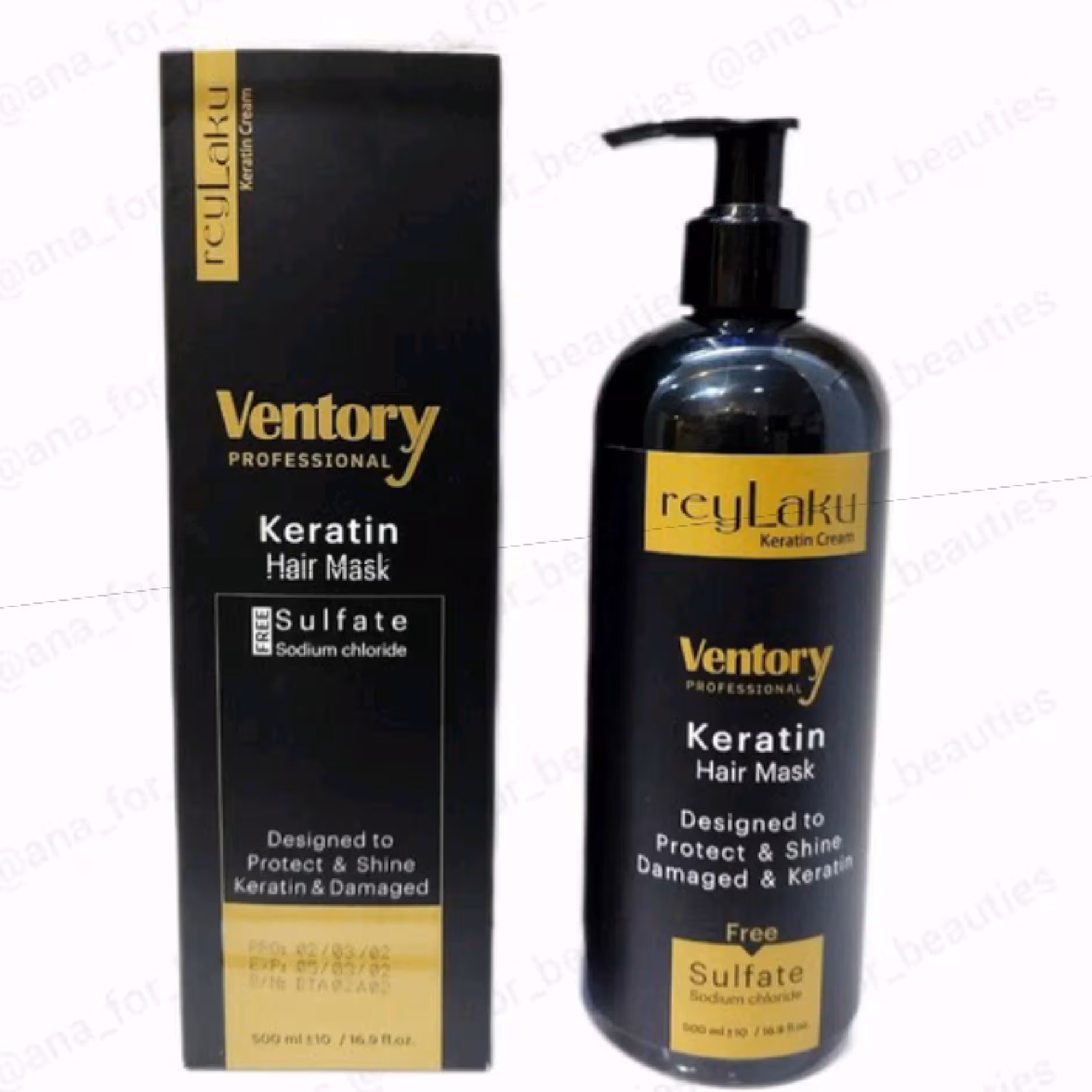 ماسک مو بدون سولفات کراتین داخل حمام ونتوری حجم

