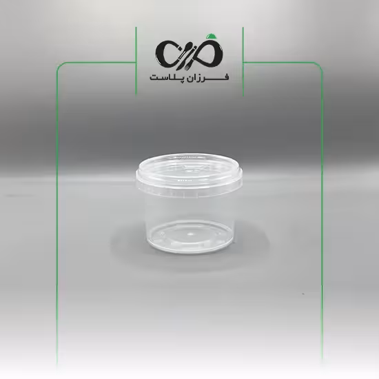 ظرف یکبار مصرف مایکروویوی گرد 550cc پولاد پویش با درب (240عددی)