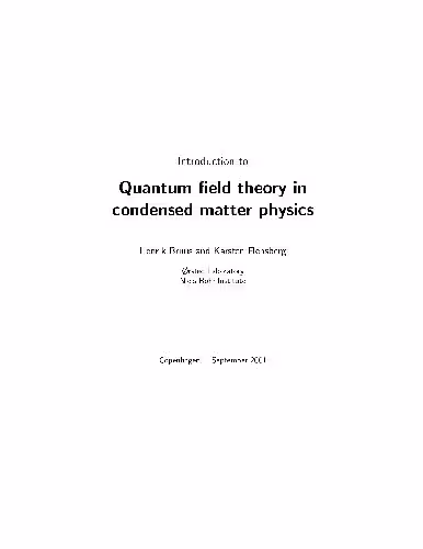 خرید و دانلود نسخه کامل کتاب Introduction To Quantum Field Theory In Condensed Matter Physics