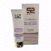 کرم ضد افتاب فلوئید ساین اسکین  SPF50 بدون رنگ مناسب انواع پوست 50 گرم
