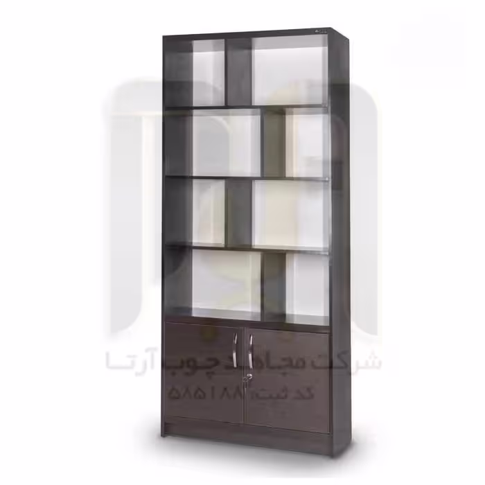 کتابخانه چوبی، کمد دار و طبقه دار، مدل مجاهد، برند آرتا