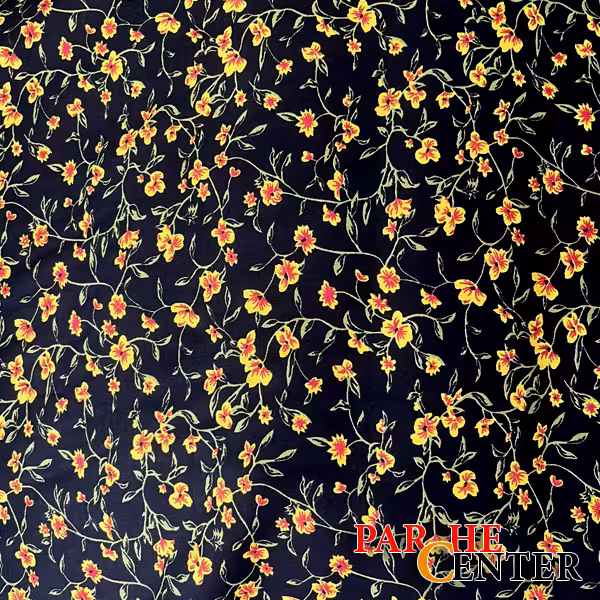 پارچه ته طاقه نخی گلدار متراژ 85 سانتی متر