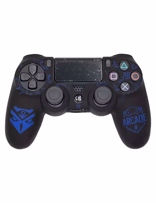 روکش محافظ دسته PS4 لیزری مشکی آبی طرح تام کلنسی کد A