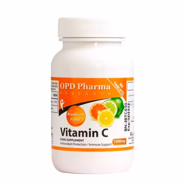 قرص ویتامین C 1000 میلی گرم  او پی دی فارما OPD Pharma Vitamin C 1000 mg
