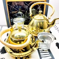 کتری گرد طلایی 1/5 لیتر کد 34