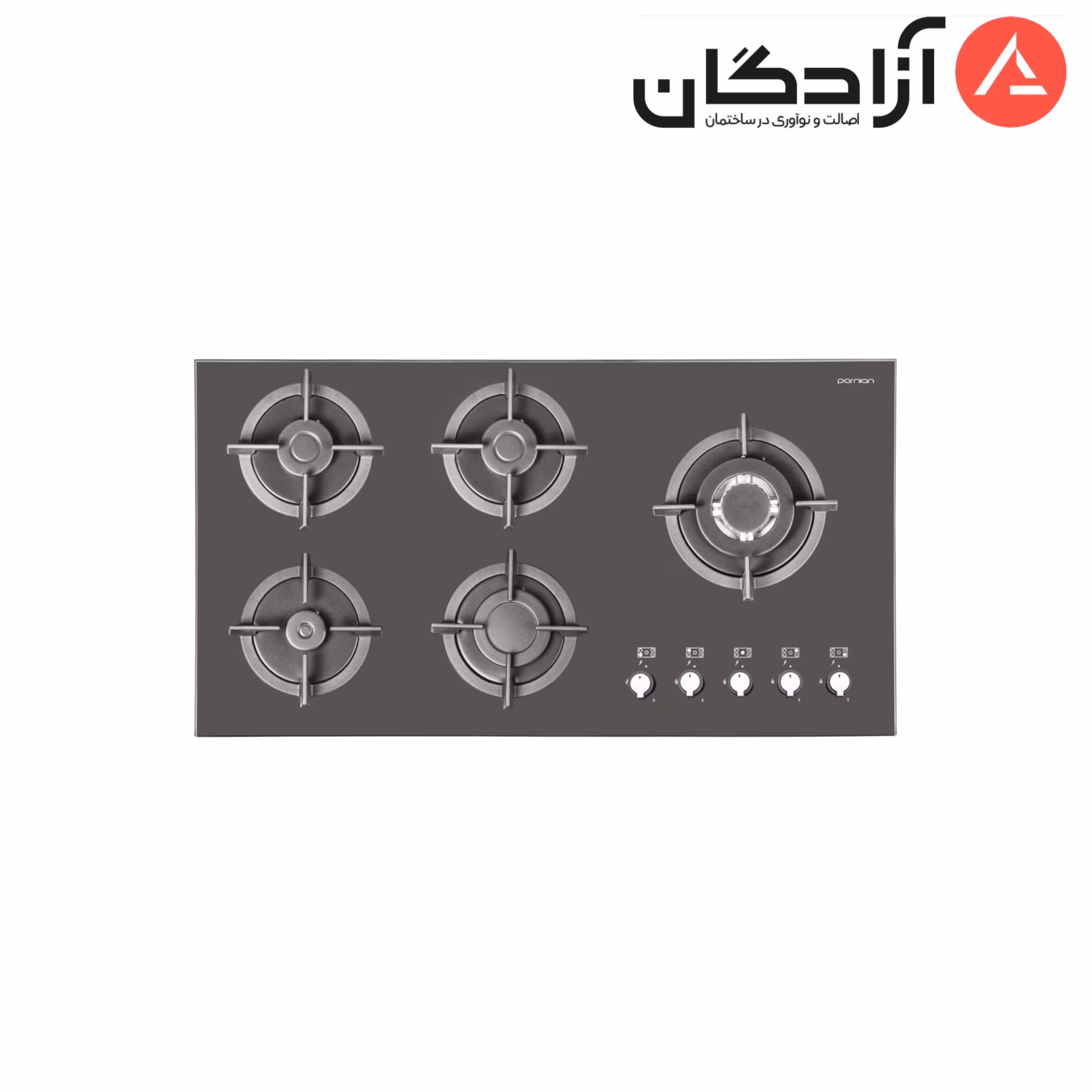 اجاق گاز شیشه ای پرنیان استیل PB5208