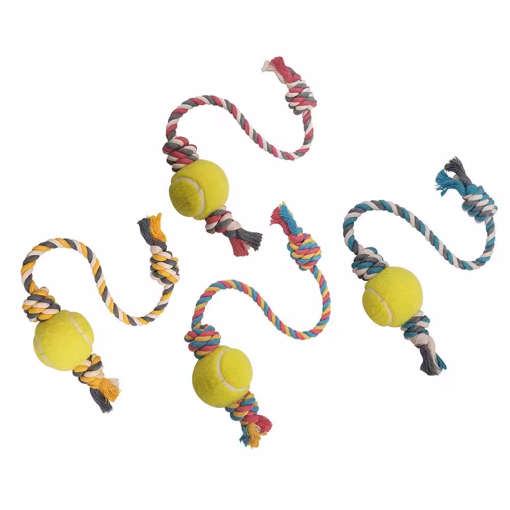 اسباب بازی سگ نیناپت مدل توپ و طناب کد C