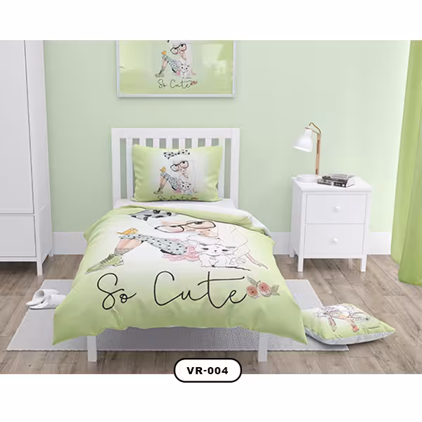 ست خواب دستیکور مدل دختر عینکی کد VR-004