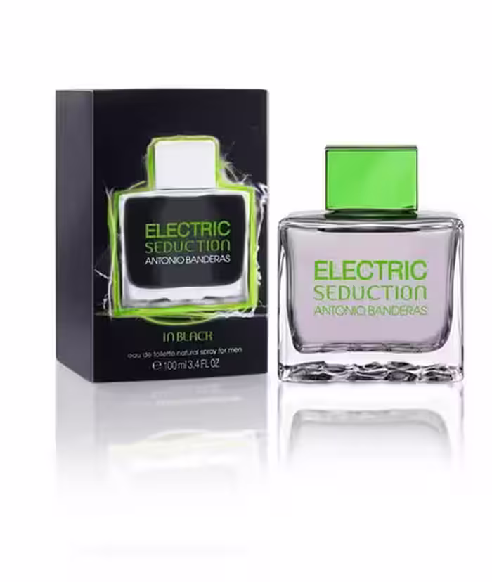 عطر و ادکلن مردانه آنتونیو باندراس الکتریک سداکشن این بلک ادوتویلت ANTONIO BANDERAS ELECTRIC SEDUCTION IN BLACK EDT FOR MEN