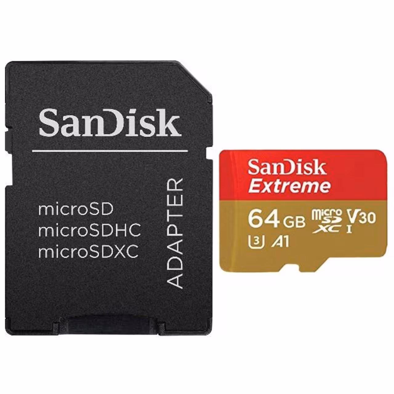 کارت حافظه Sandisk Micro SD Extreme V30 UHS-I U3 سرعت 100MBps ظرفیت 64 گیگابایت