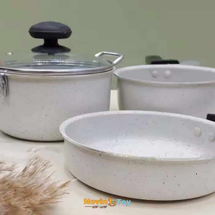 سرویس قابلمه 4 تیکه تفلون چیکو