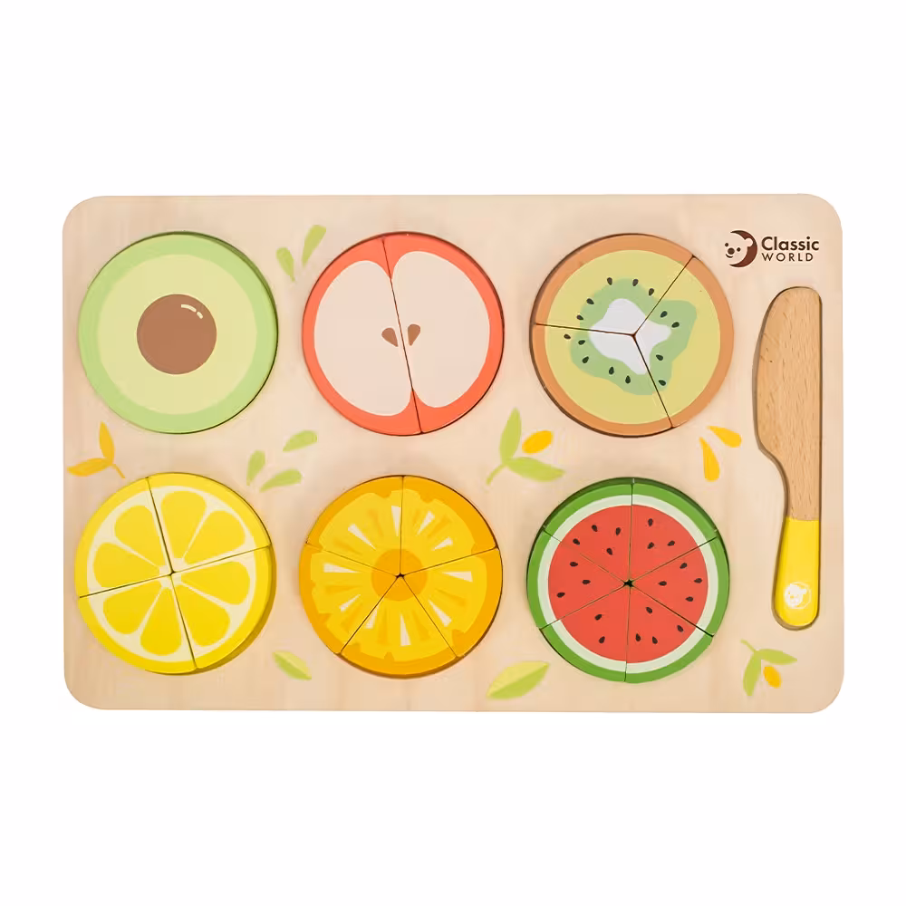 پازل چوبی میوه کسری کلاسیک ورد Classic World