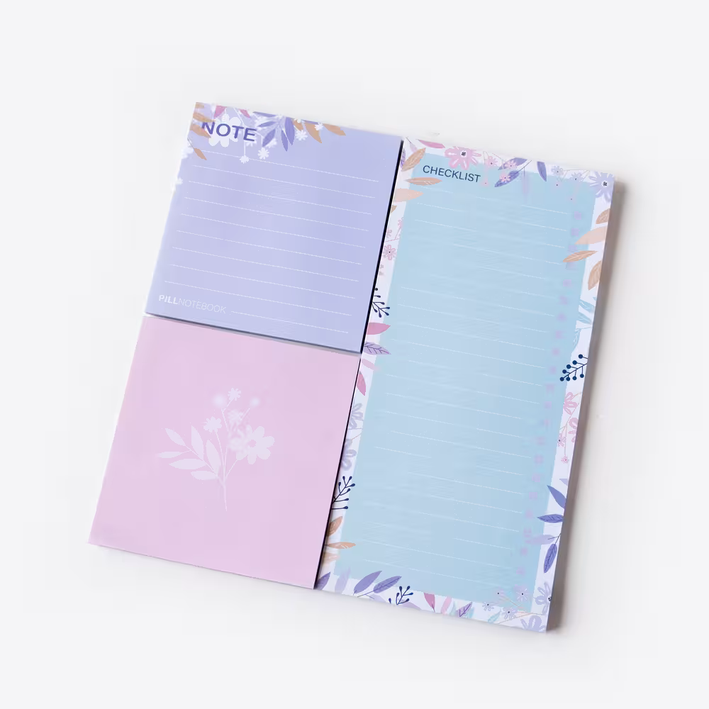 پک نوت پد یاسی و صورتی پیل (Pill)