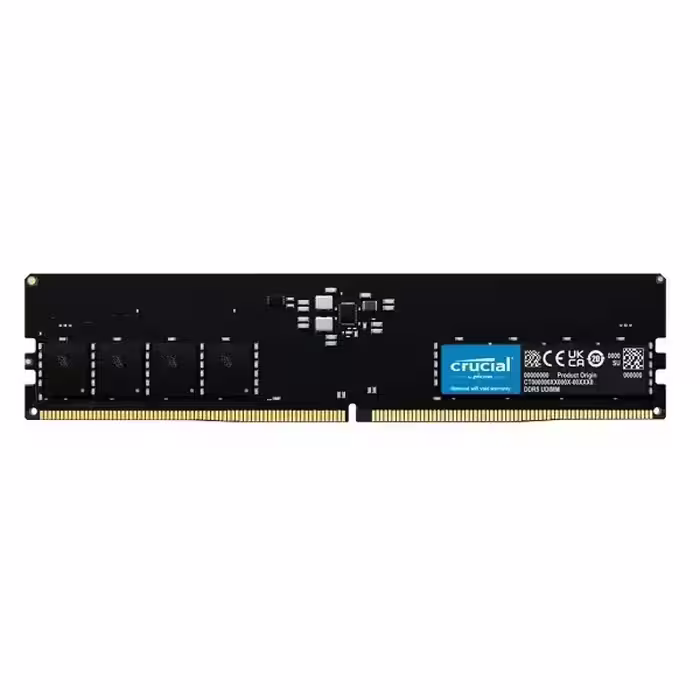 رم کامپیوتر DDR5 تک‌کاناله 4800 مگاهرتز کروشیال ظرفیت 8 گیگابایت