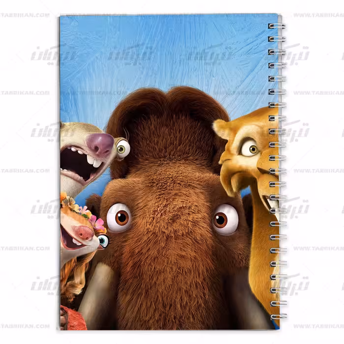 دفتر مشق کارتون عصر یخبندان