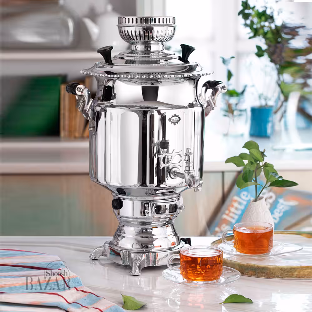 سماور گاز سوز 6 لیتری عالی نسب مدل آتریس سیمین