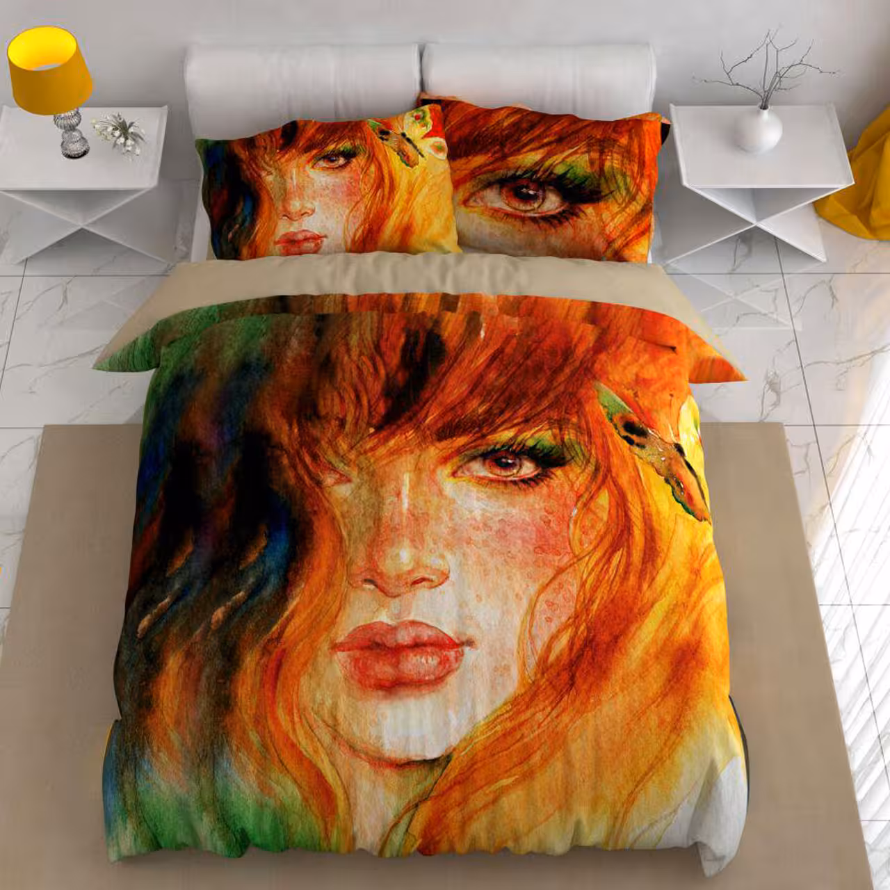 سرویس لحاف روتختی ترکسان یک نفره 4 تیکه کد D109