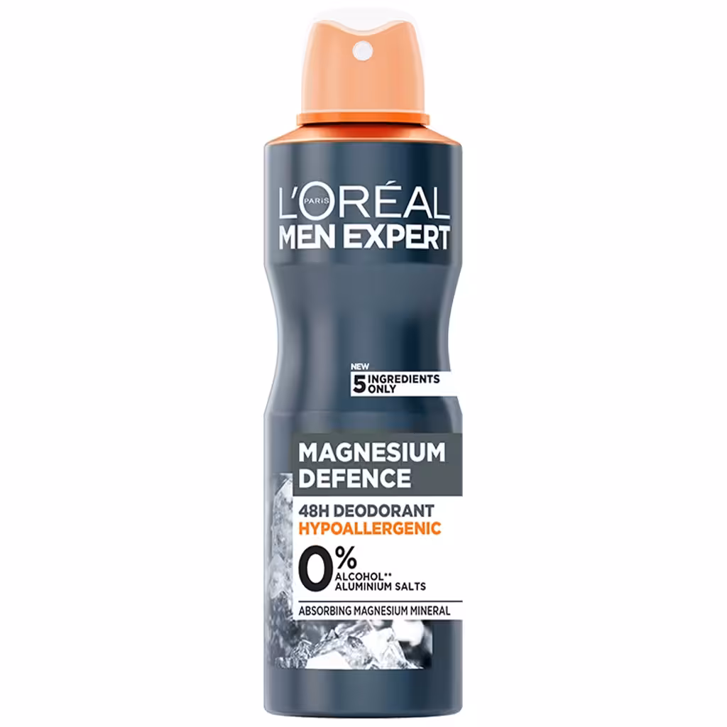 اسپری ضد تعریق مردانه لورال مدل منیزیوم دیفنس Magnesium Defence | محافظت 48 ساعته بدون الکل و آلومینیوم