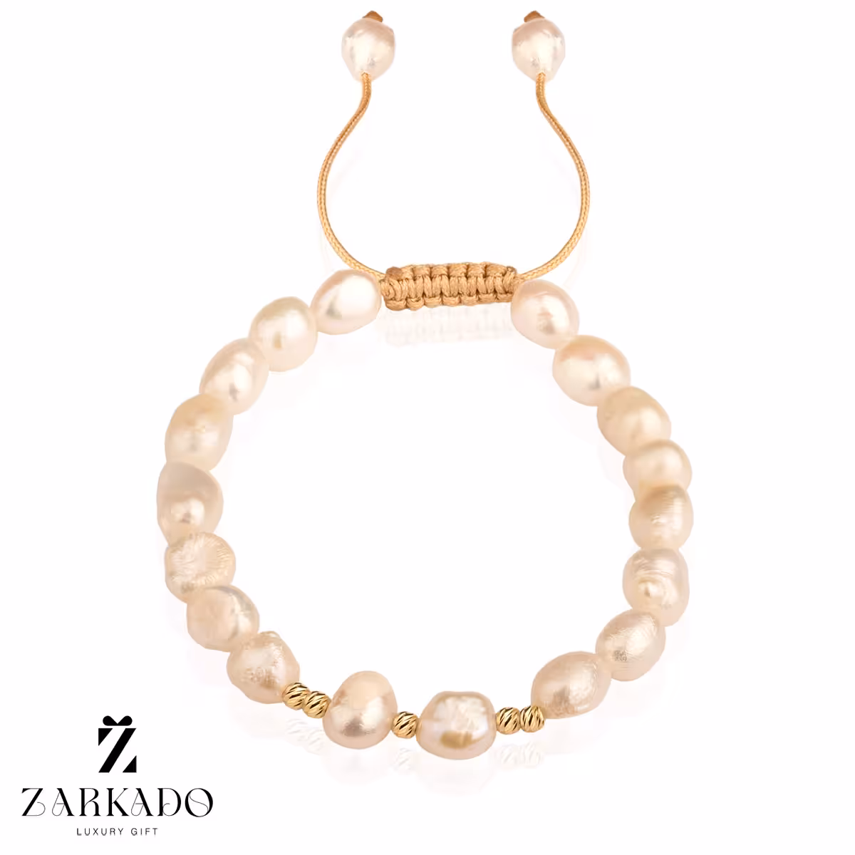 دستبند مروارید پرورشی و گوی البرنادو طرح 5