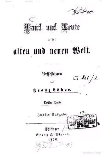 خرید و دانلود نسخه کامل کتاب Land und Leute in der alten und neuen Welt. Reiseskizzen