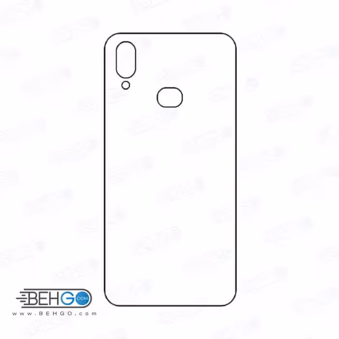 برچسب پشت a10s سامسونگ محافظ پشت رنگی و اکلیلی گوشی Samsung Galaxy A10s Back Protector