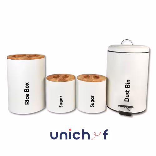 ست4 پارچه سفید درب بامبو