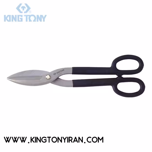 74407 قیچی ورق بر دسته عینکی 18 سانت کینگ تونی