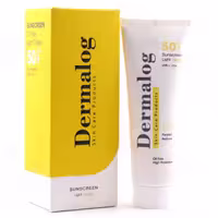 ضد آفتاب بژ روشن فاقد چربی SPF 50 درمالوگ 50 میلی لیتر