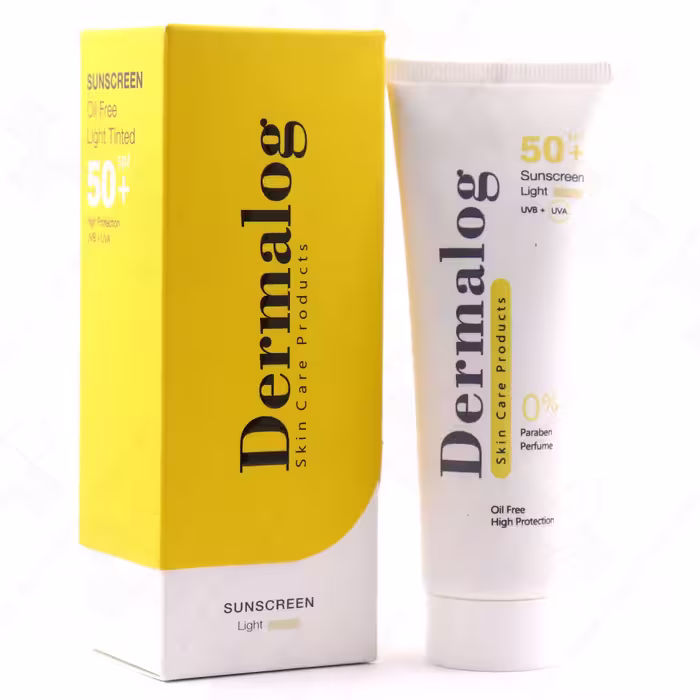 ضد آفتاب بژ روشن فاقد چربی SPF 50 درمالوگ 50 میلی لیتر