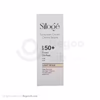 کرم ضد آفتاب بژ روشن سیلوژه با  SPF50 فاقد چربی 40 میلی لیتری