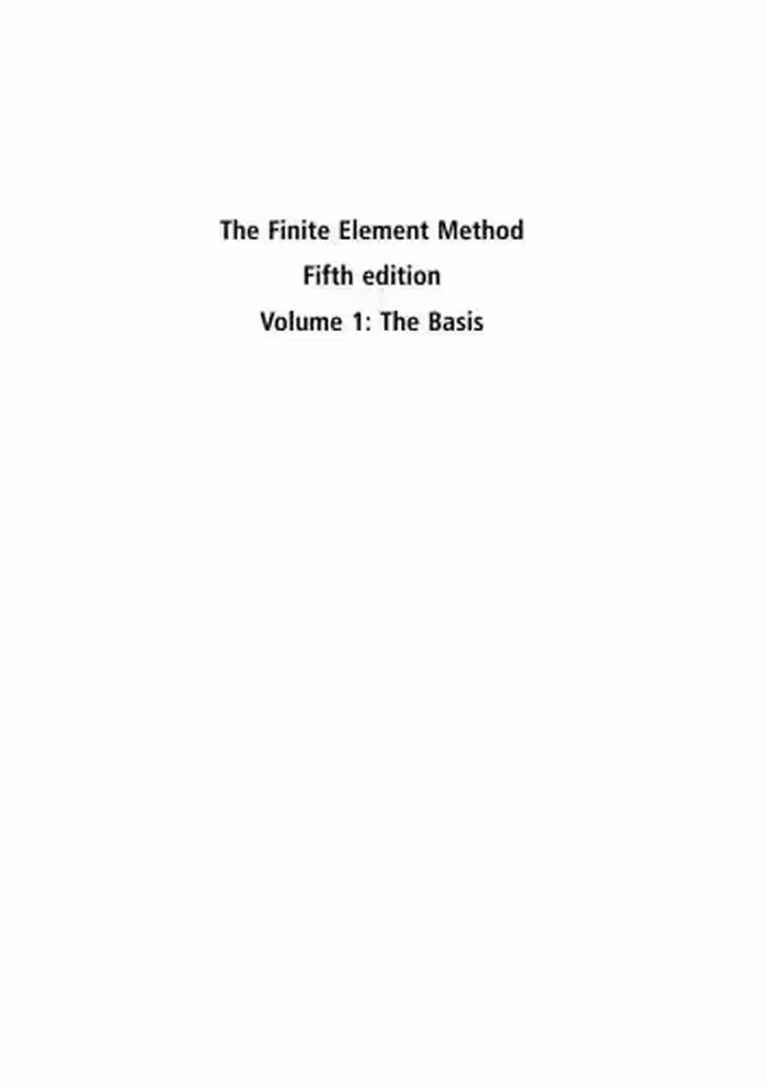 خرید و دانلود نسخه کامل کتاب Finite Element Method: Volume 3