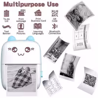 مینی پرینتر حرارتی iprint قابل حمل ابی رنگ