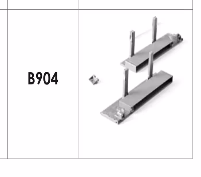 براکت 193 میلیمتر جلو جهت ریل اینر با فرانت شیشه ریل اسلیم و اسلیم شیشه فانتونی کد B904