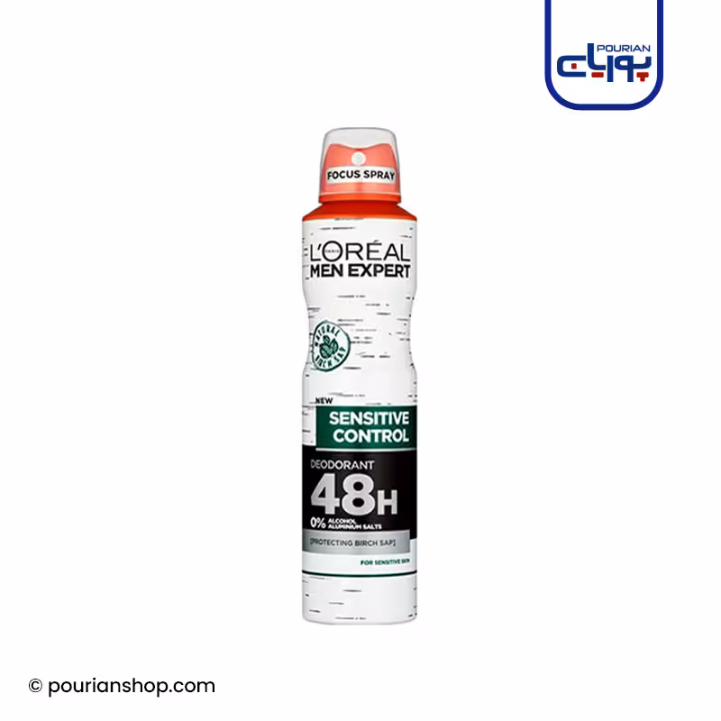 اسپری ضد تعریق مردانه اورال_لورال سنستیو کنترل_LOREAL SENSITIVE CONTROL