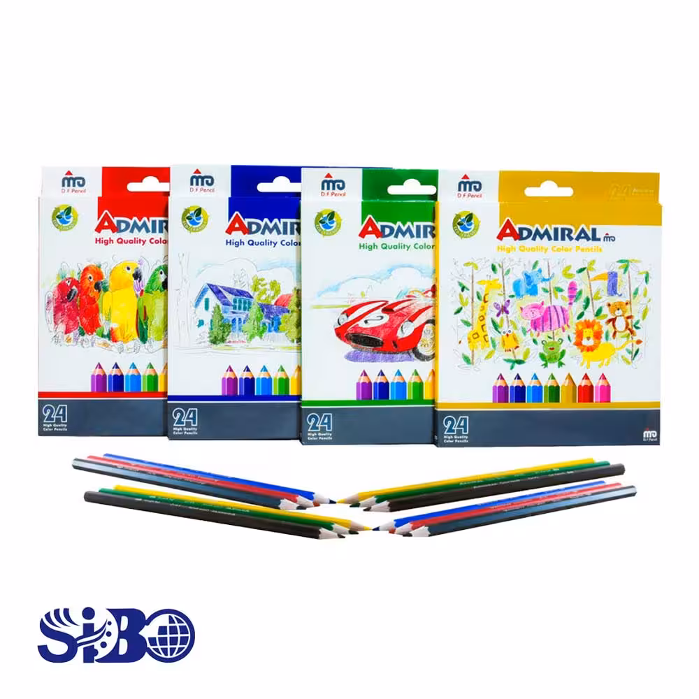 مدادرنگی ادمیرال 24 رنگ مقوای